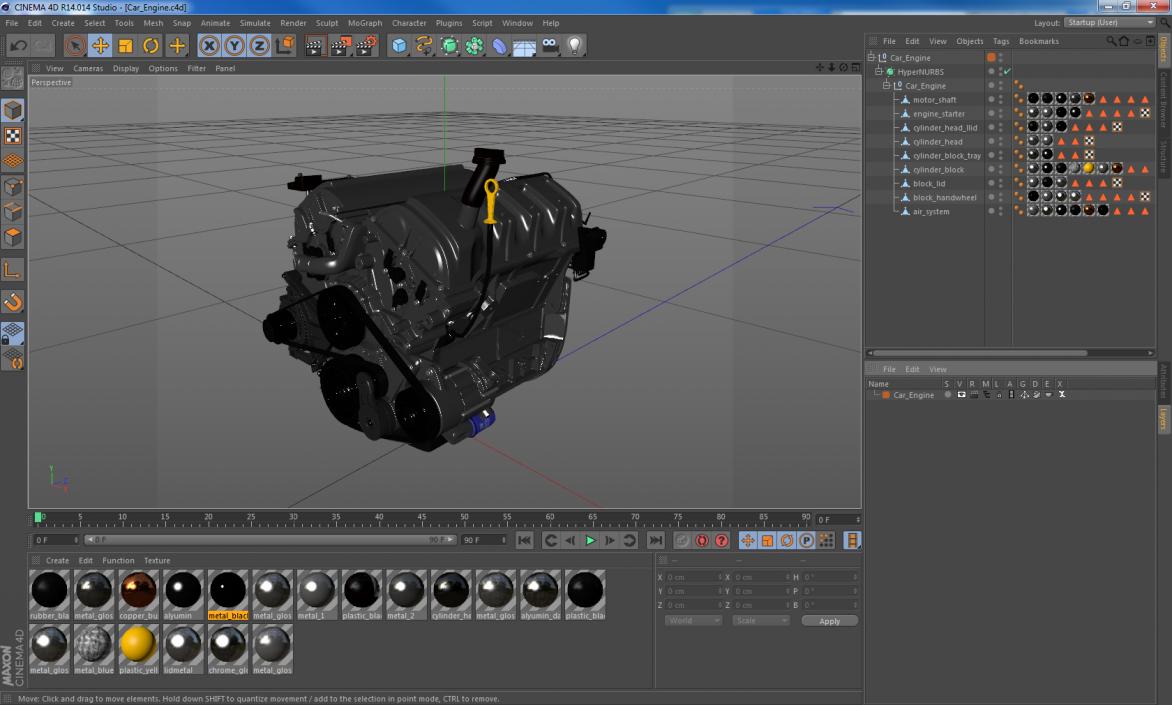 3D model Car Engine