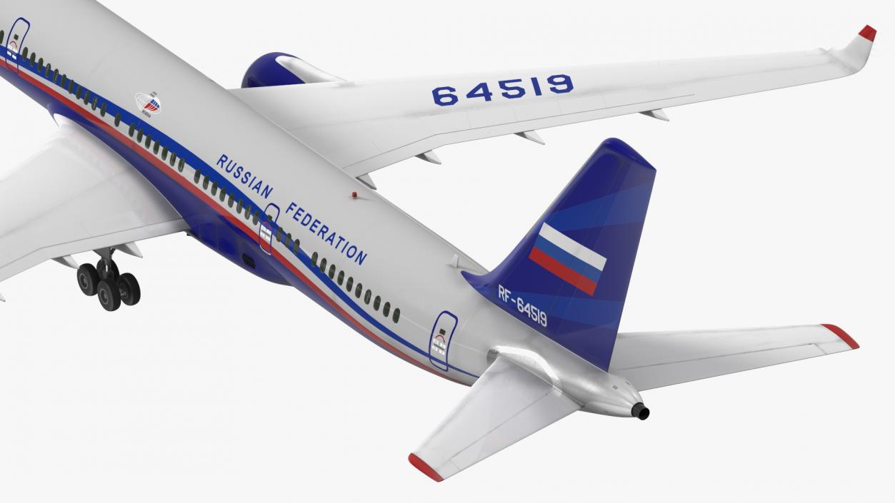 Tupolev Tu-214 Jet Airliner 3D