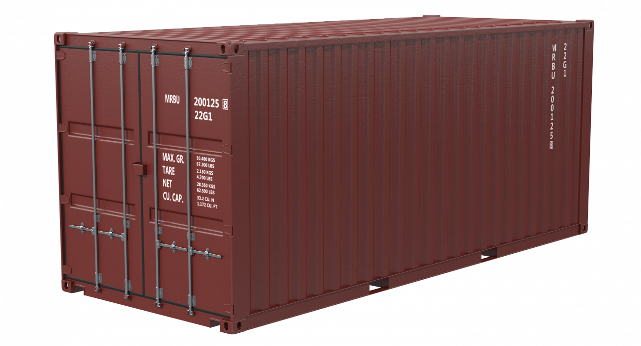 3D Trailer with 20ft ISO Container