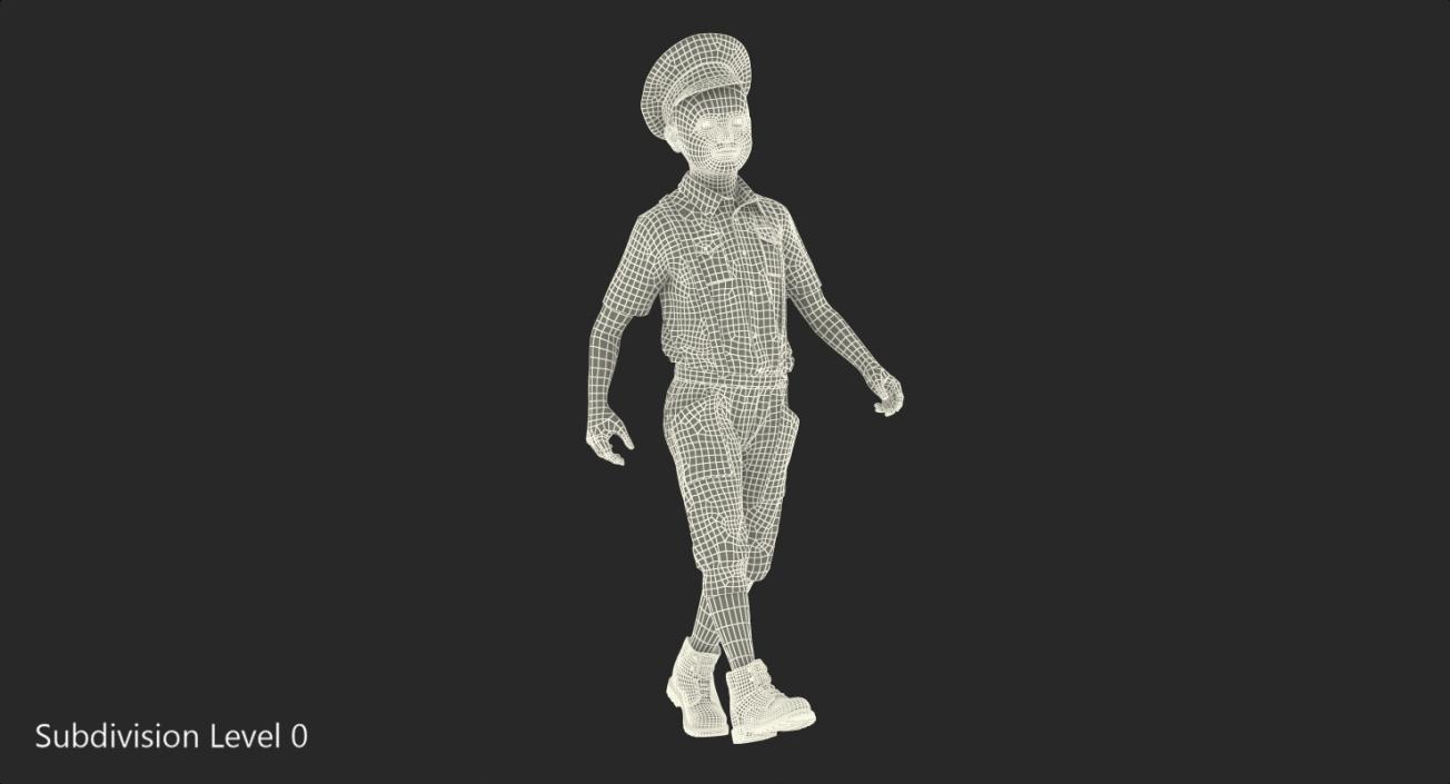 3D Realistic Child Boy Rigged