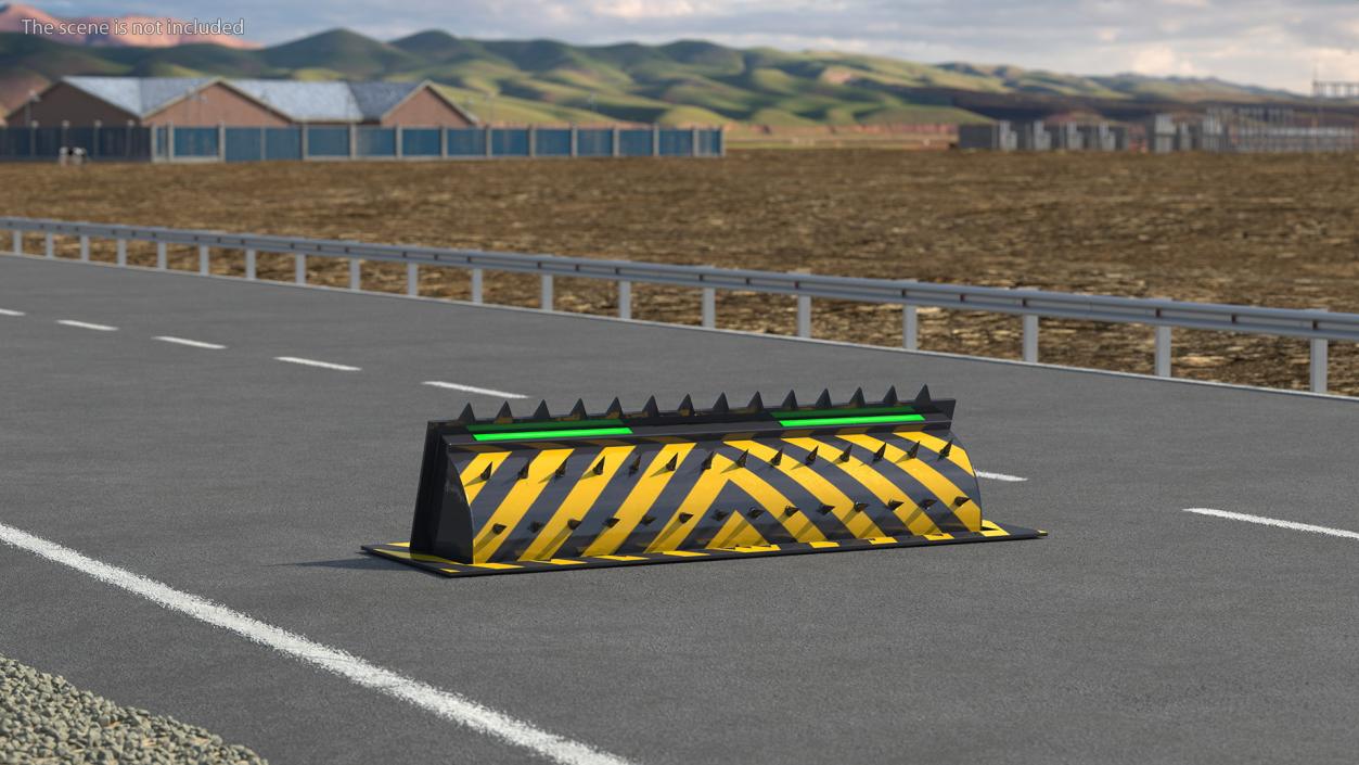 Roadblock Barrier Medium 3D model