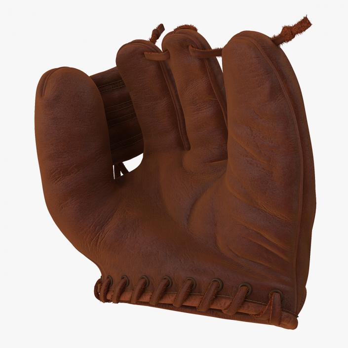 Shoeless Joe Vintage Baseball Glove Rigged 3D