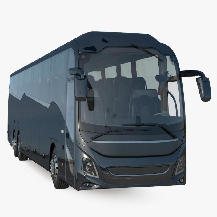3D Luxury Coach Tour Bus