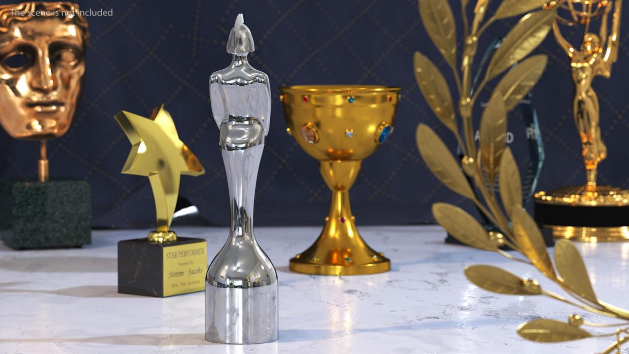 BRIT Award Trophy Glossy 3D model