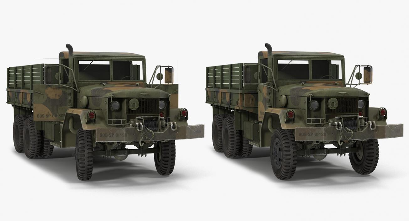 US Army WWII Rigged Trucks Collection 3D
