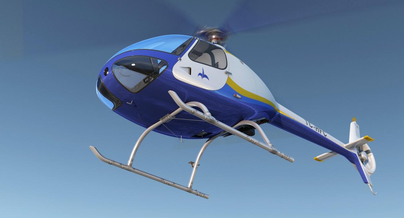 3D Training Helicopter Guimbal Cabri G2