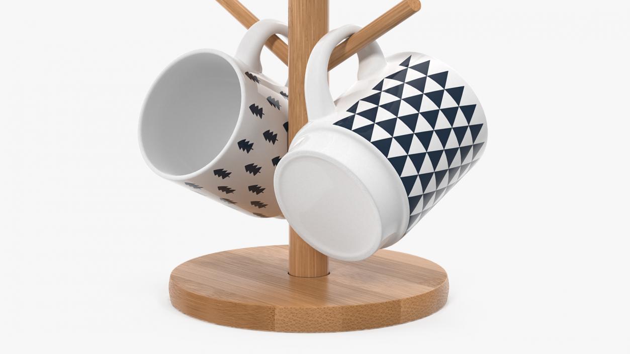 3D Kitchen Mug Tree Stand Set