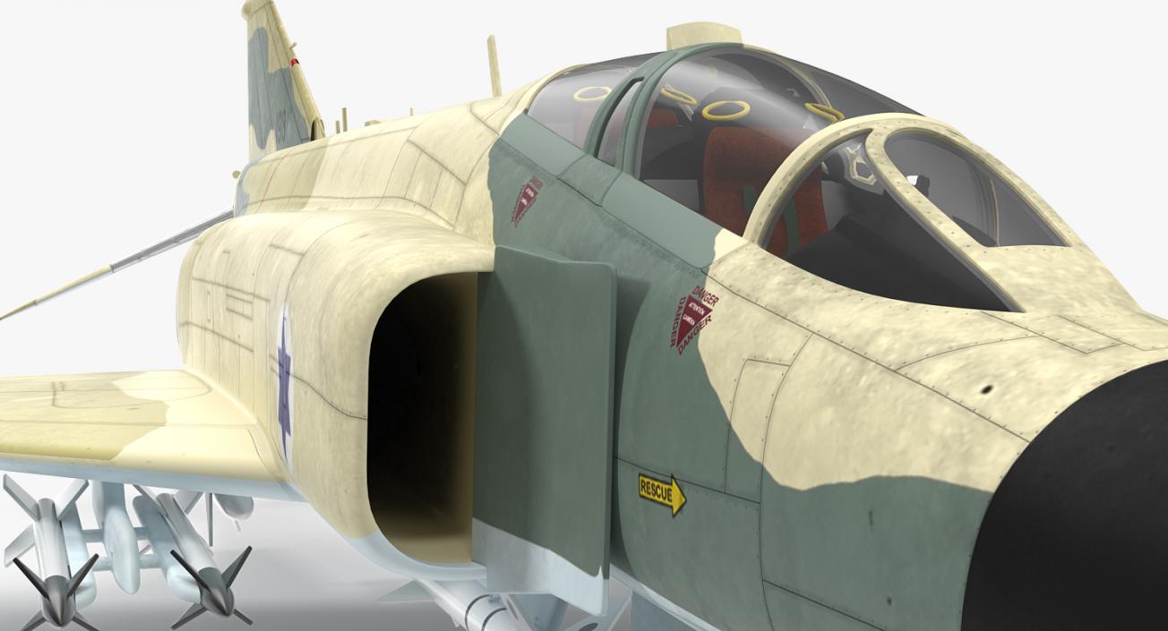 3D model F-4E Kurnass Israeli Air Force
