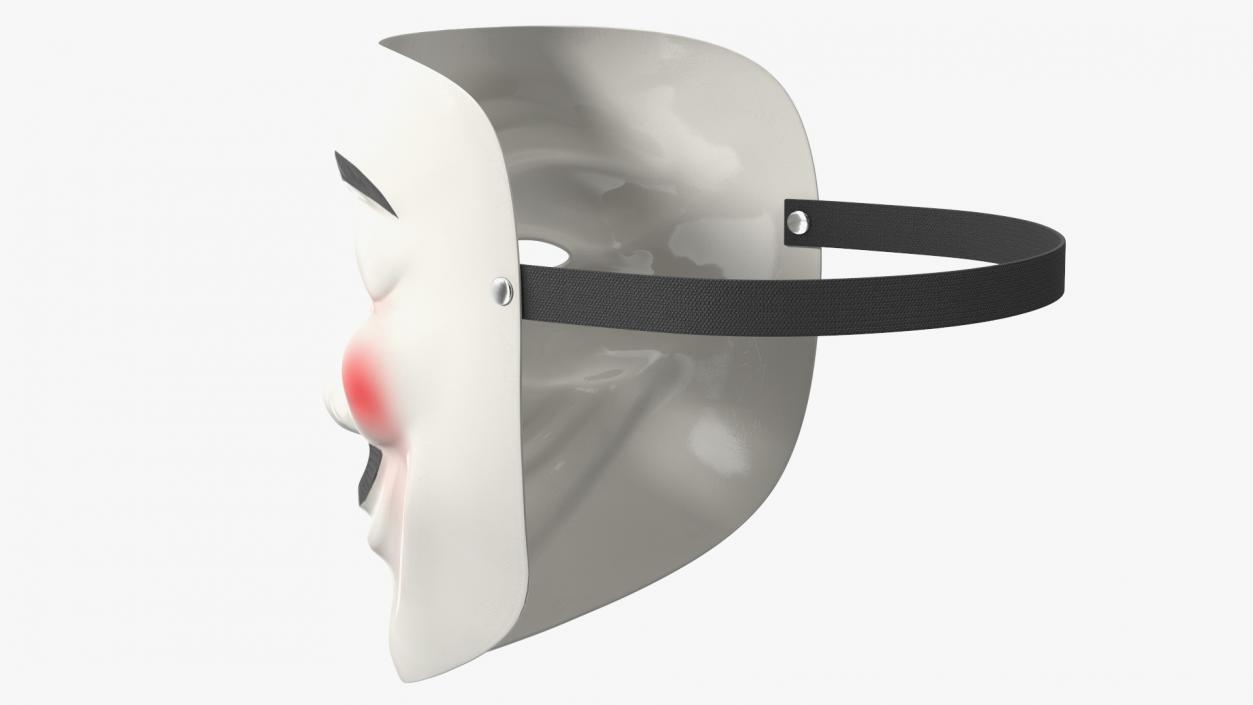 3D Anonymous Mask with Teardrop model