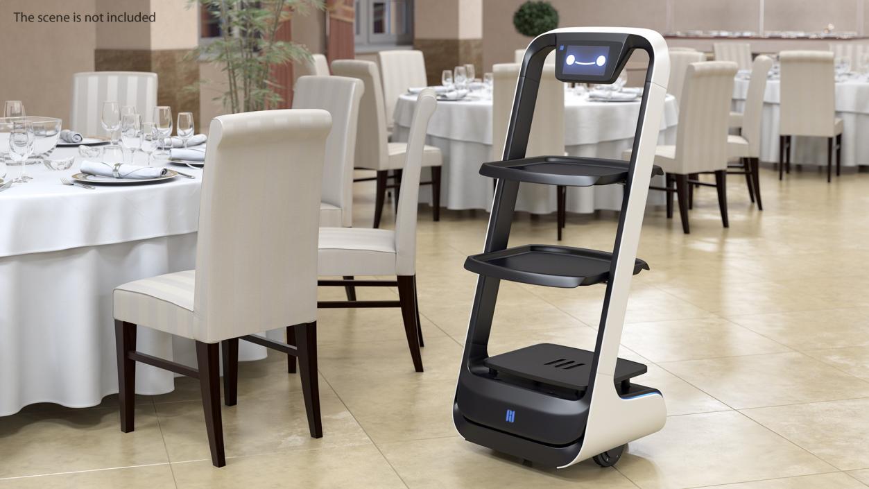 Restaurant Delivery Robot Waiter 3D