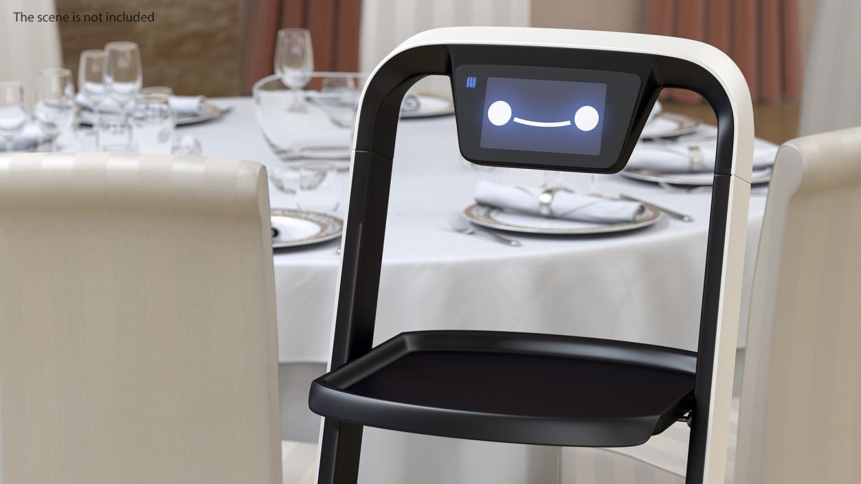 Restaurant Delivery Robot Waiter 3D