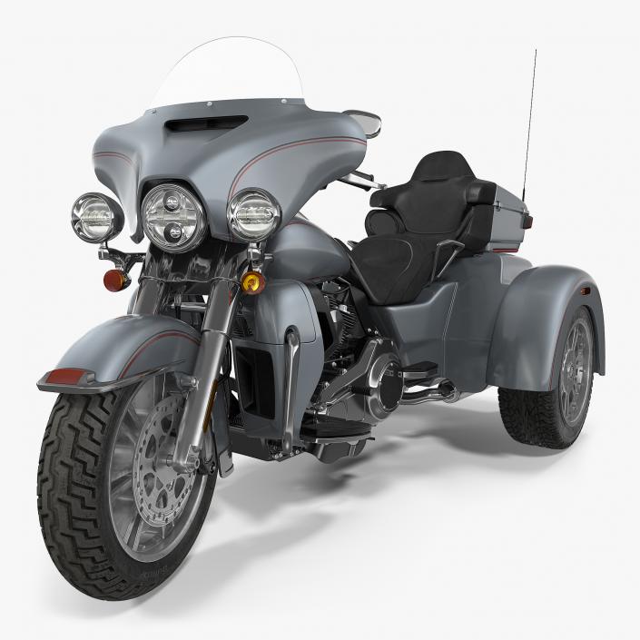 3D Trike Motorcycle Generic Rigged