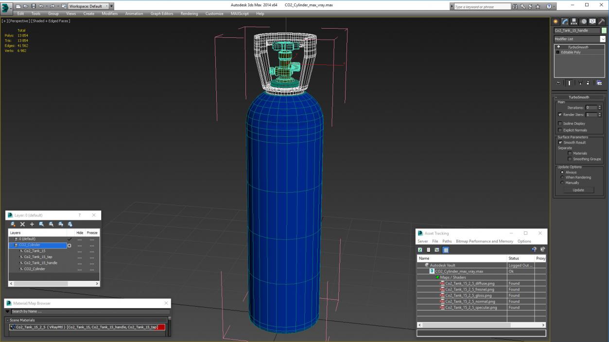 CO2 Cylinder 3D