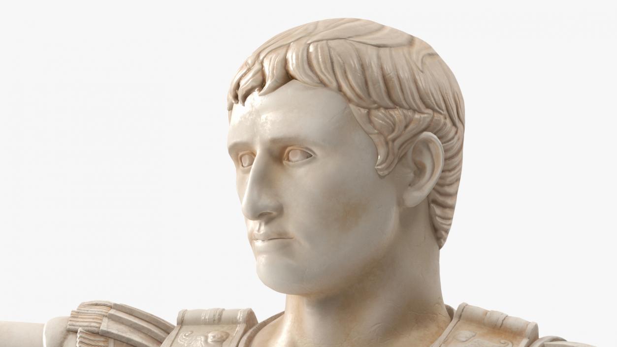 3D Caesar Augustus of Prima Porta Roman Statue model