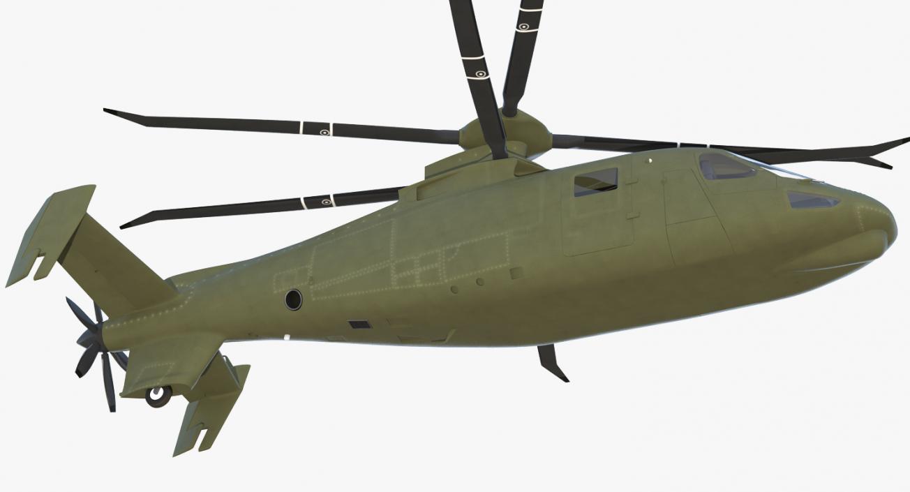 3D Attack Compound Helicopter Rigged model