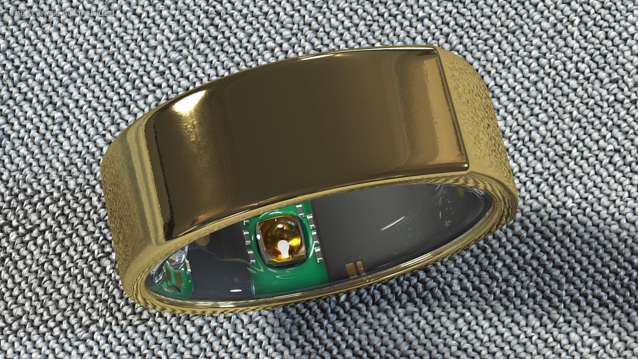 Oura Ring Gold 3D model