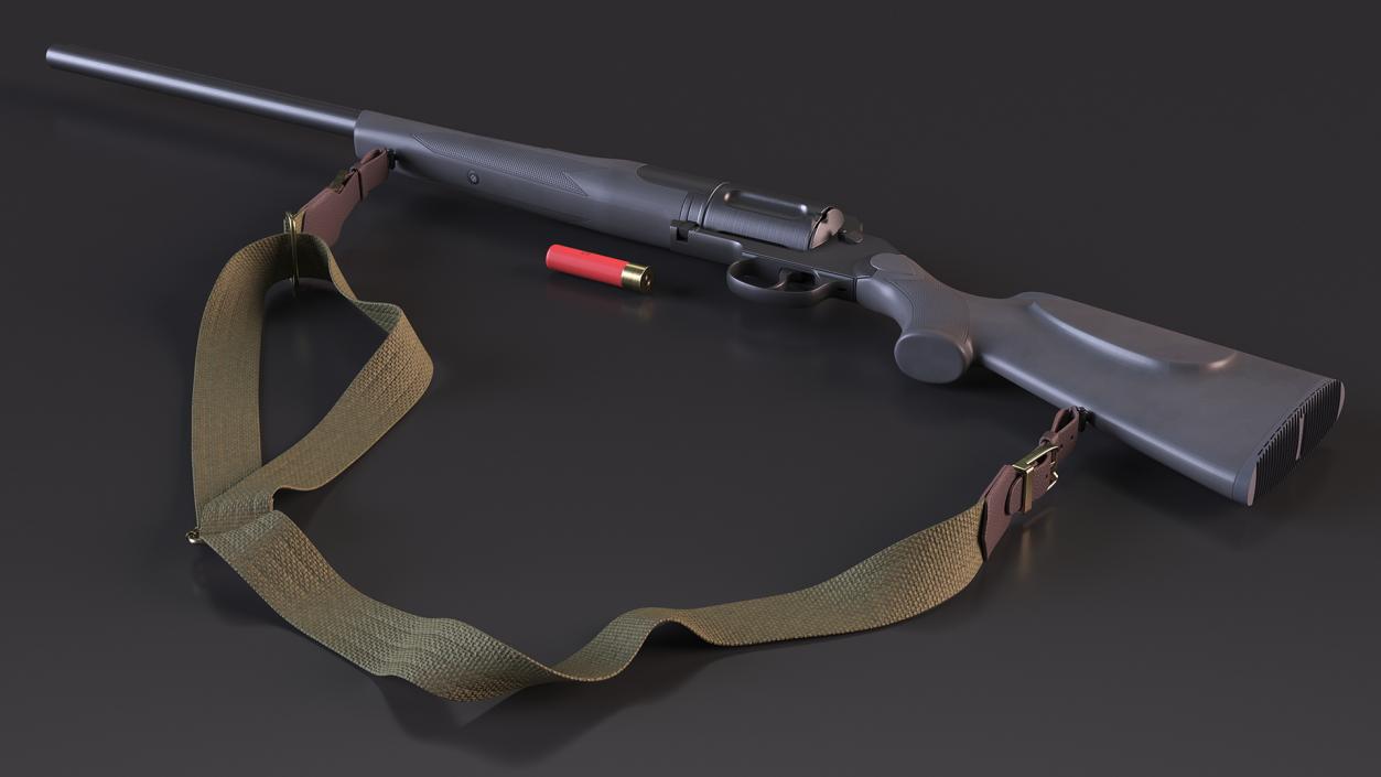 3D model Russian Shotgun MC-255 Polymer