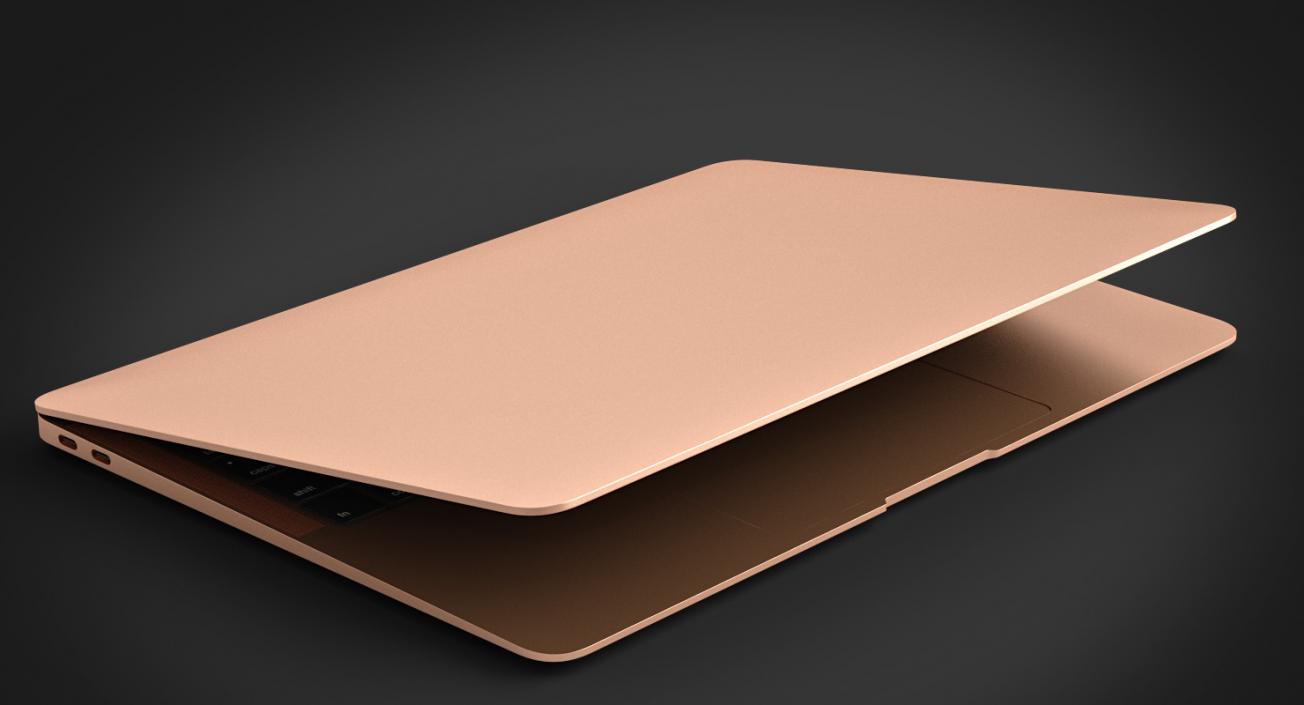 3D model Ultraportable Laptop Gold