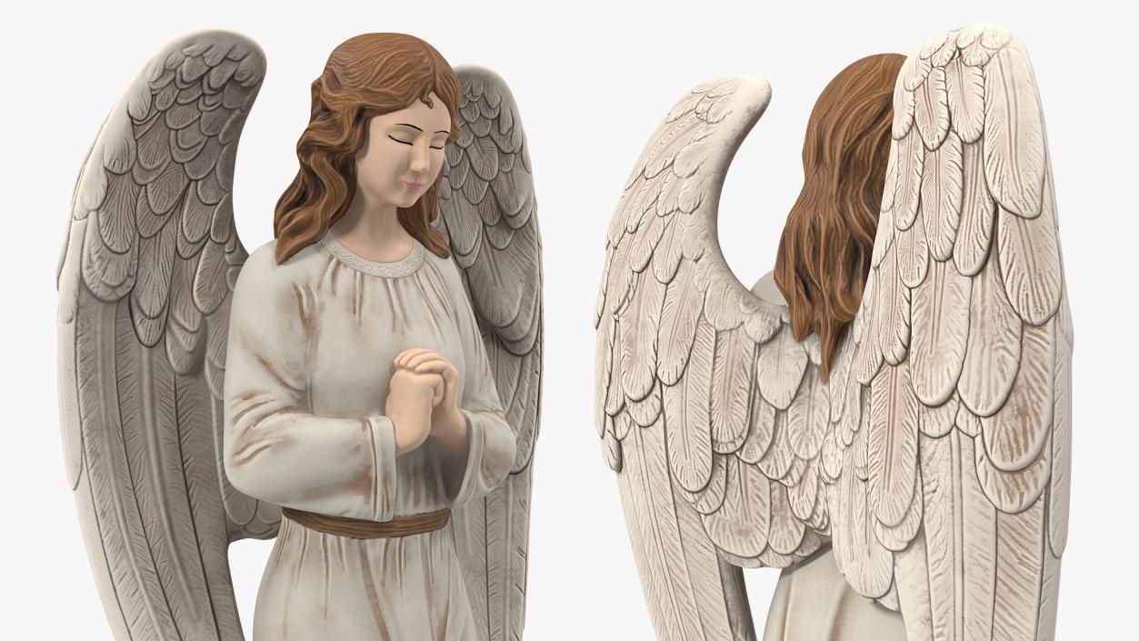 3D Decorative Garden Statue Praying Angel model