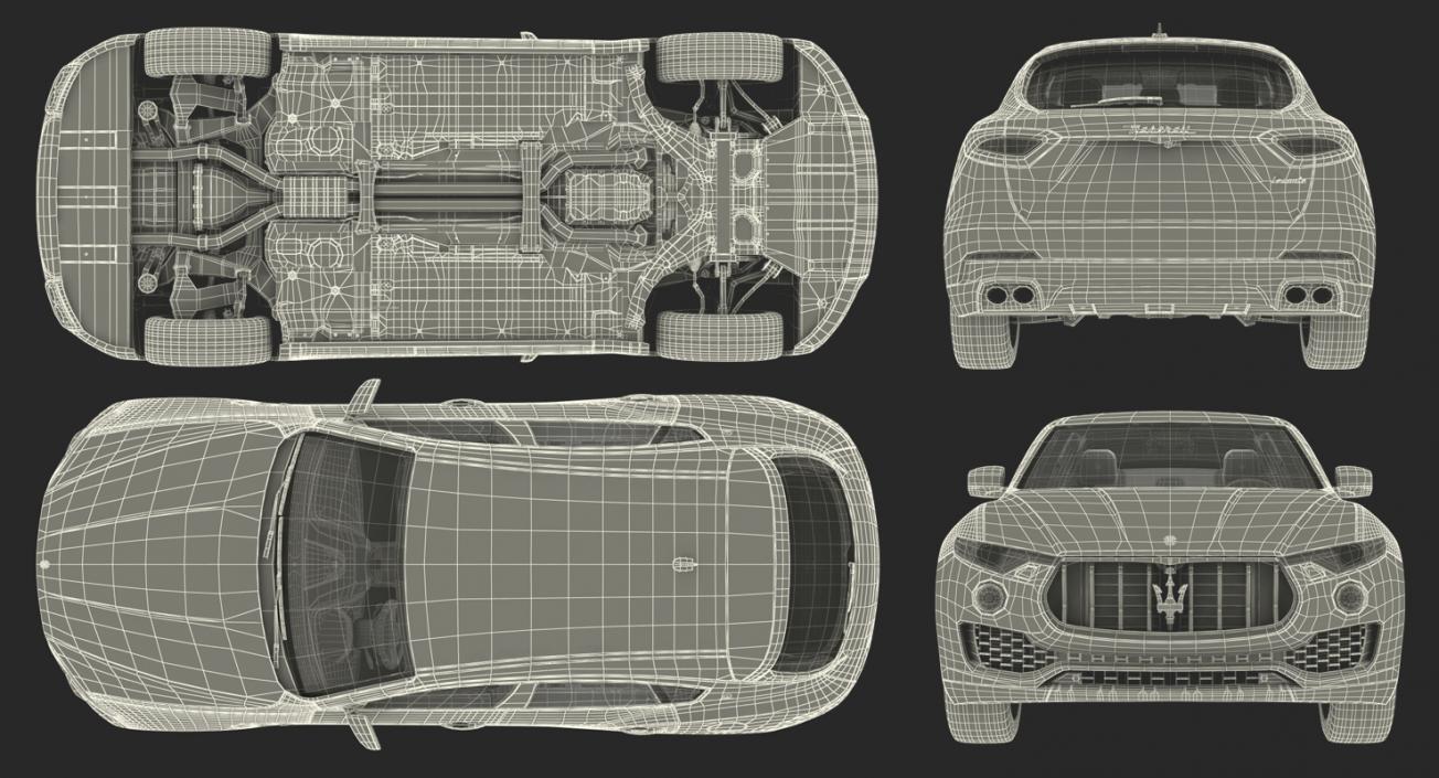 Maserati Levante 2017 Simple Interior 3D