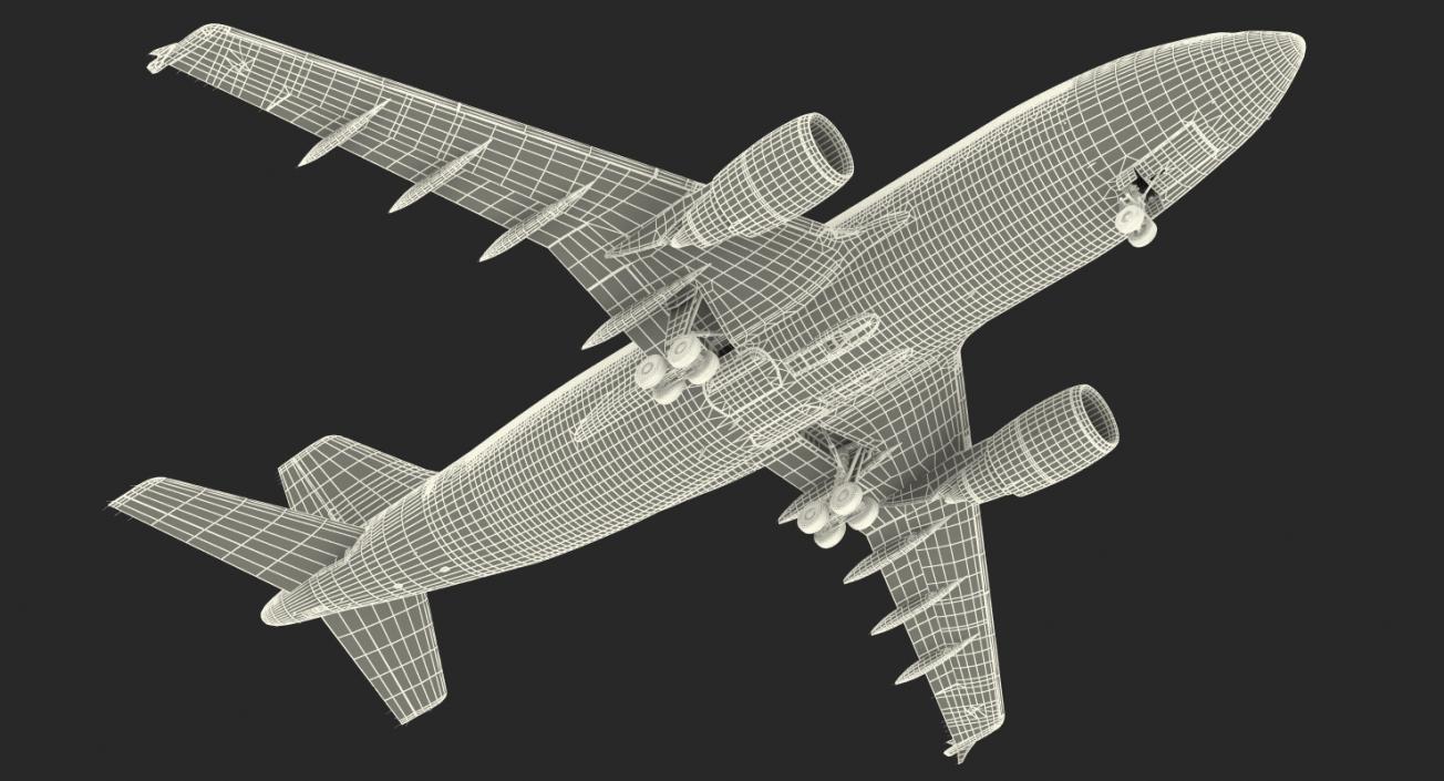 3D model Airbus A310-300 Pan American Rigged