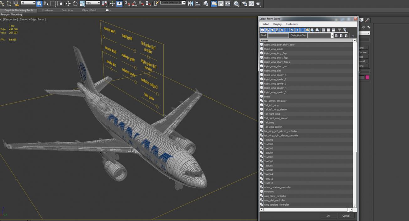 3D model Airbus A310-300 Pan American Rigged