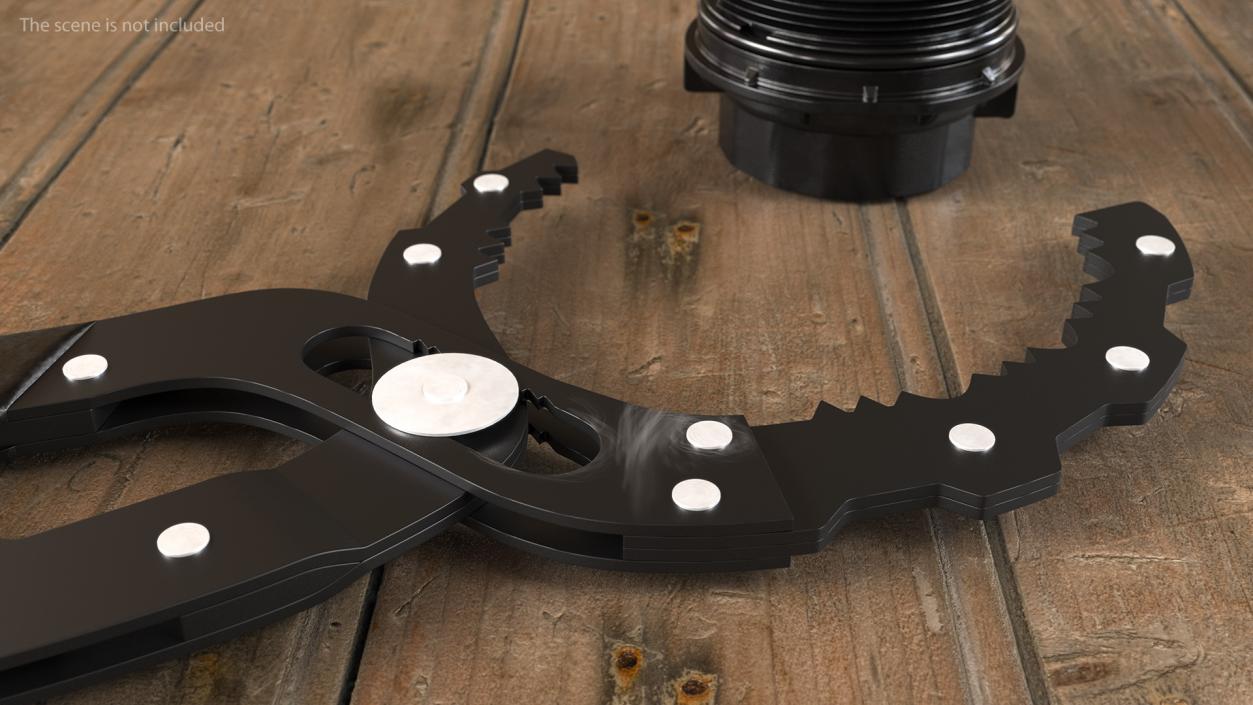 3D model Powerbuilt Oil Filter Pliers Rigged
