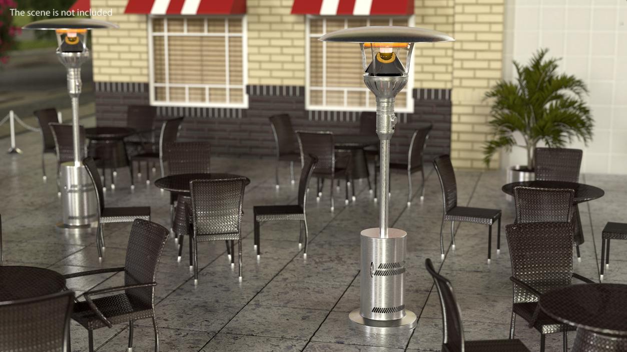 evenGLO Portable Propane Gas Patio Heater On 3D model