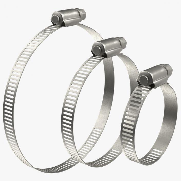 3D Hose Clamp Stainless Steel Assortment Set