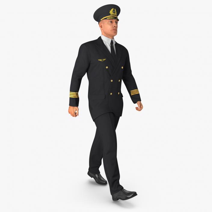 3D model Airline Pilot Rigged