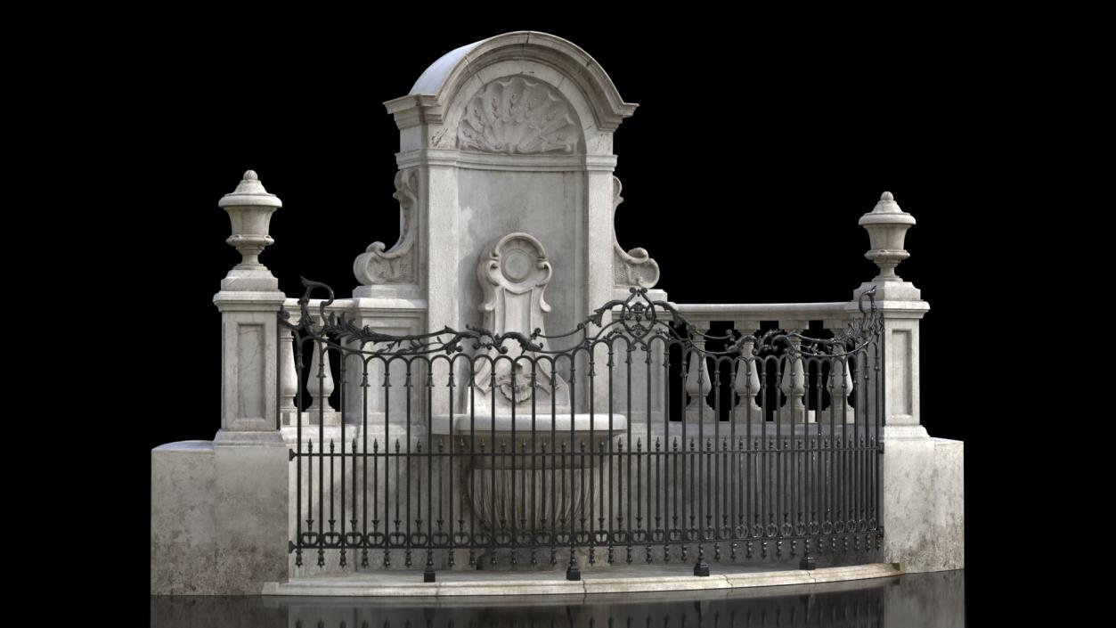 Pedestal of Manneken Pis 3D model