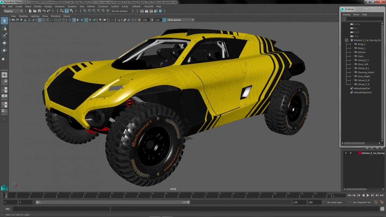 Extreme E Car Racing Electric SUV Clean 3D model