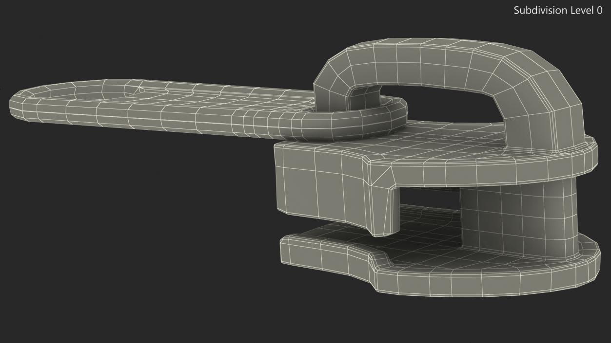 Metal Long Pull Slider 3D