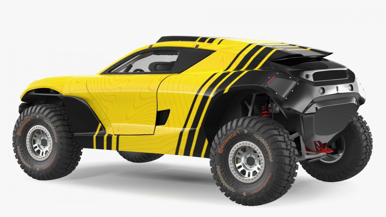 3D Extreme E Car Racing Electric SUV Clean Rigged