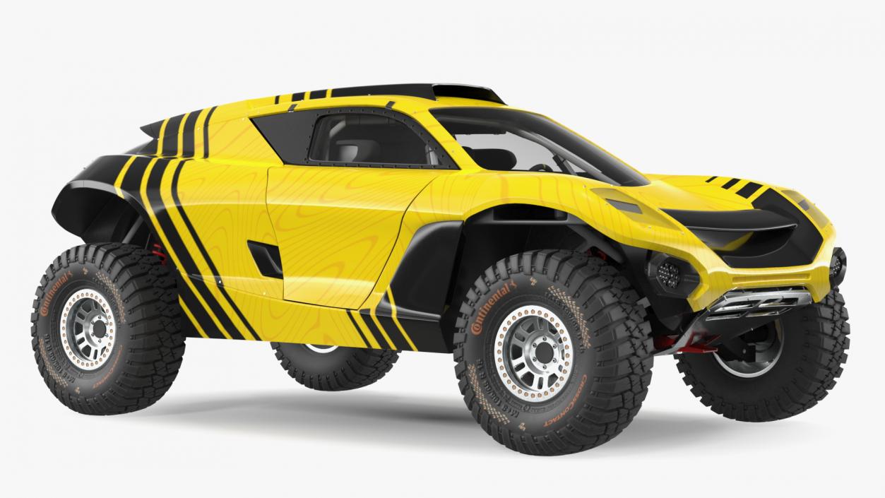 Extreme E Car Racing Electric SUV Clean Rigged for Cinema 3D