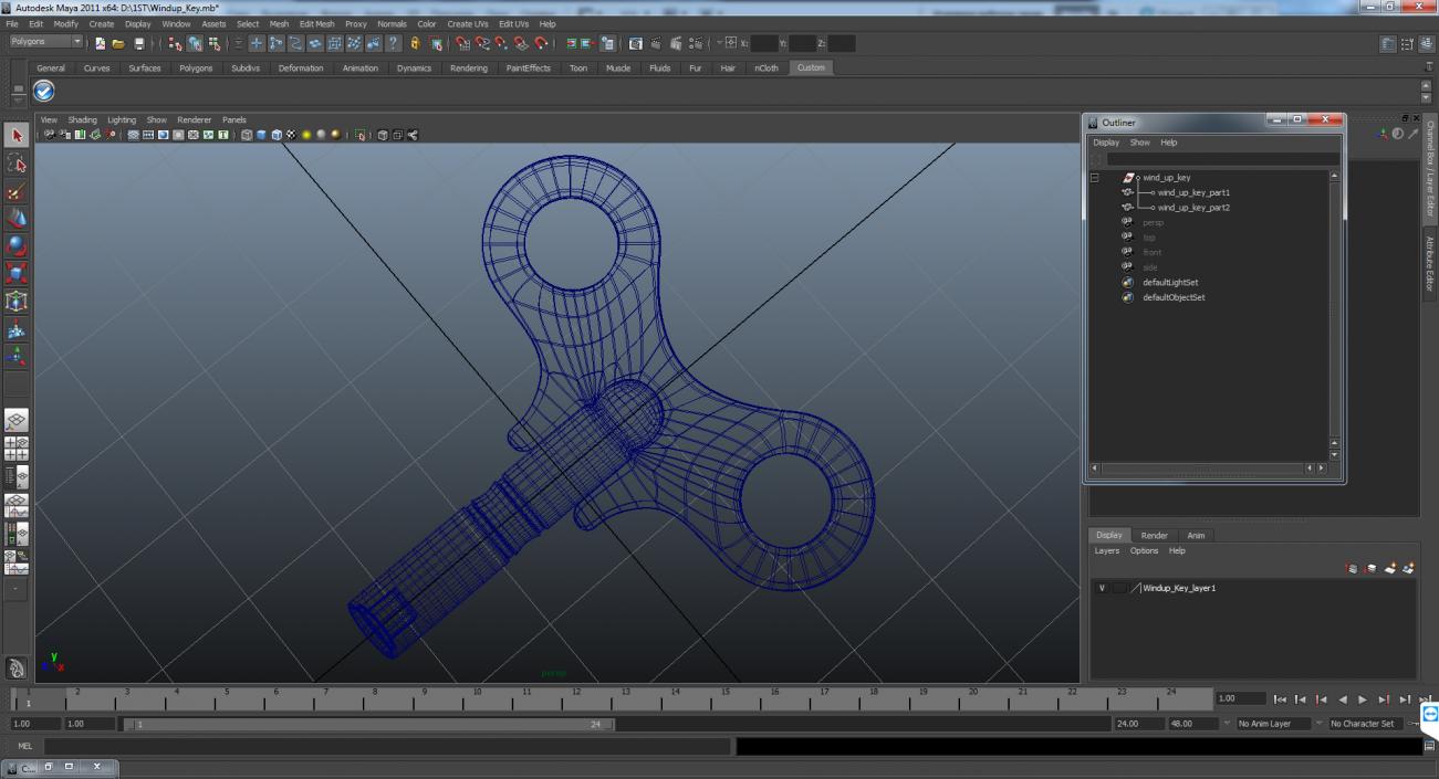 3D model Windup Key