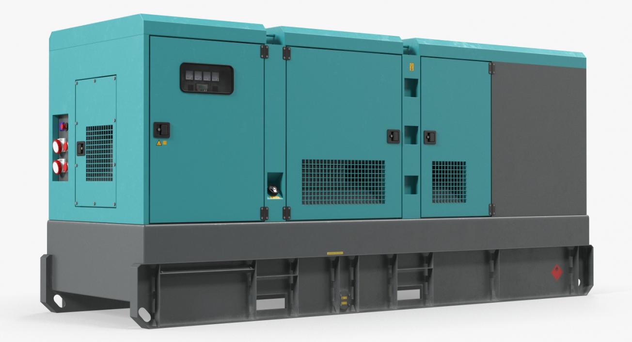 3D Industrial Power Diesel Generator Generic