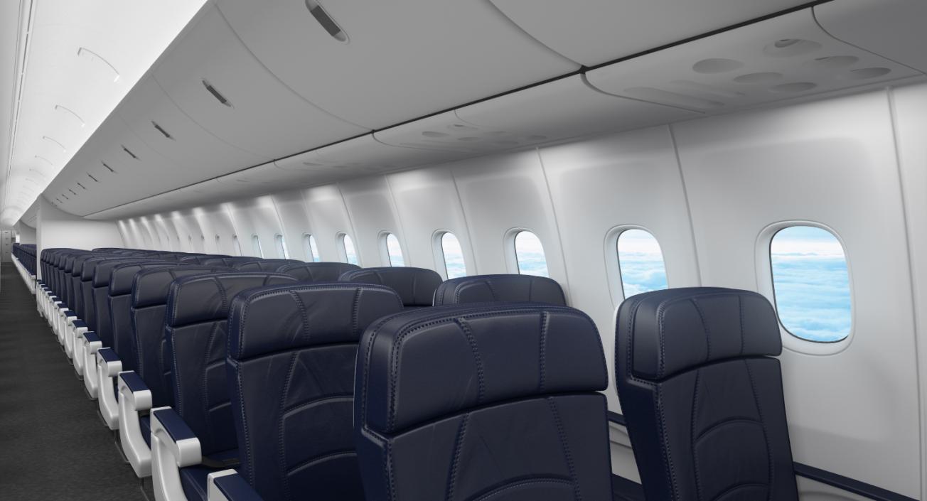 Boeing 767-400 with Interior Delta Air Lines 3D model