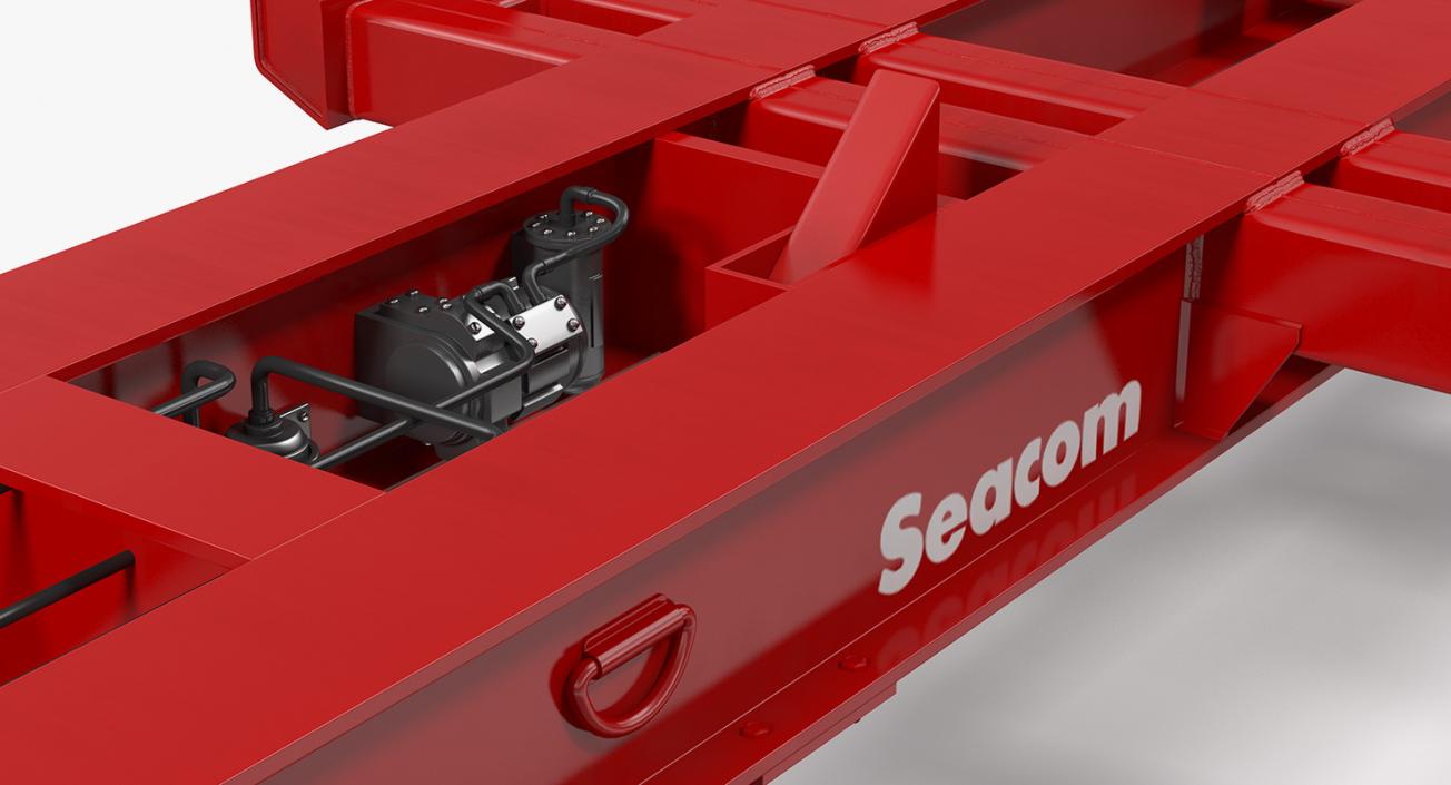 3D model Seacom Container Trailer Empty