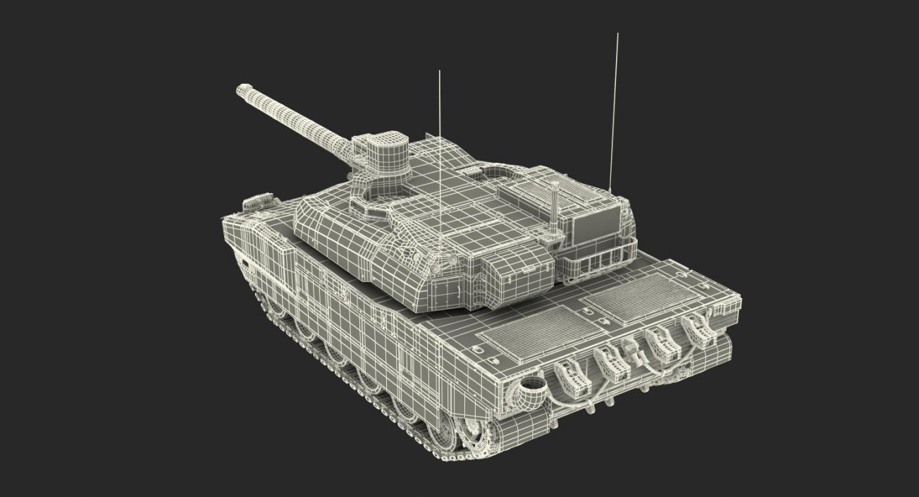 3D French Army Tank AMX 56 Leclerc
