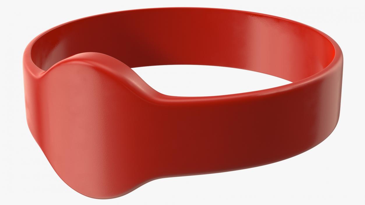 3D RFID Silicone Wristband model