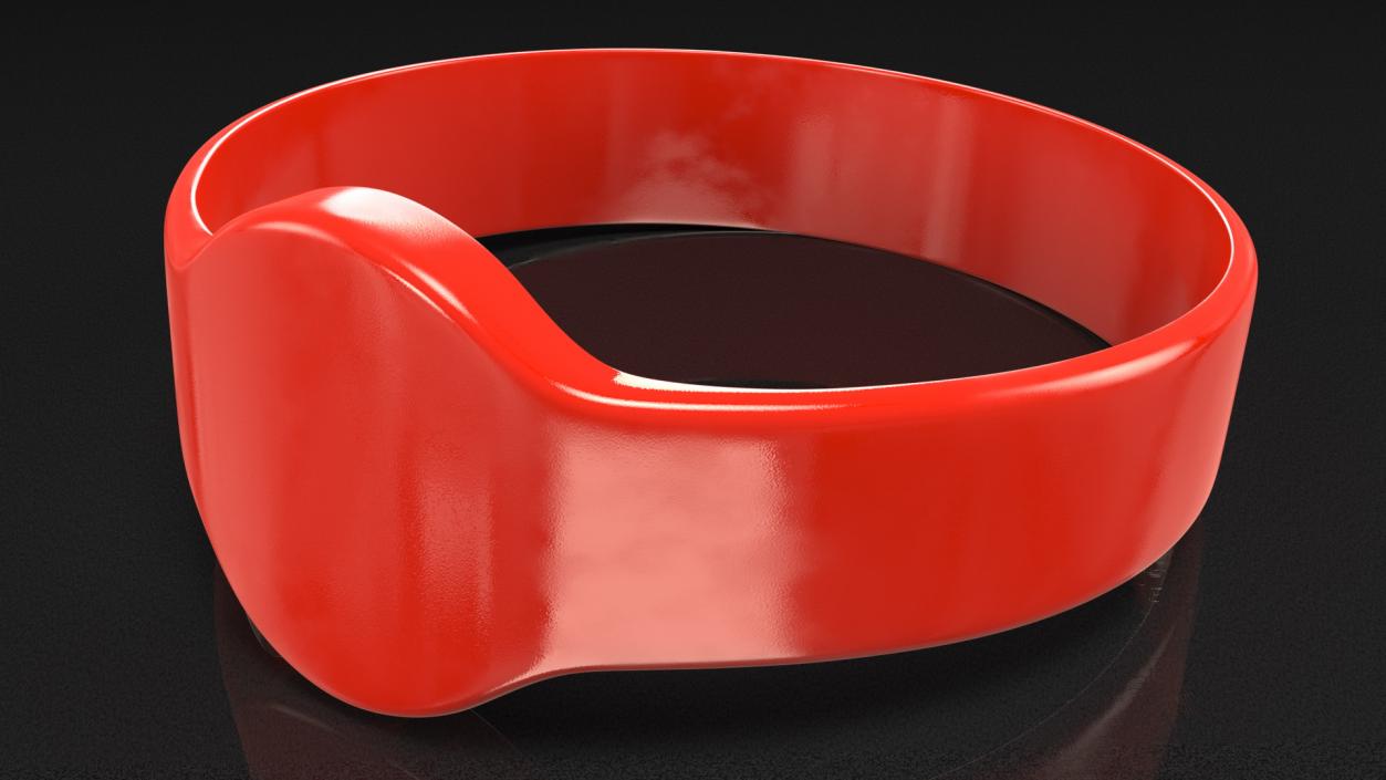 3D RFID Silicone Wristband model