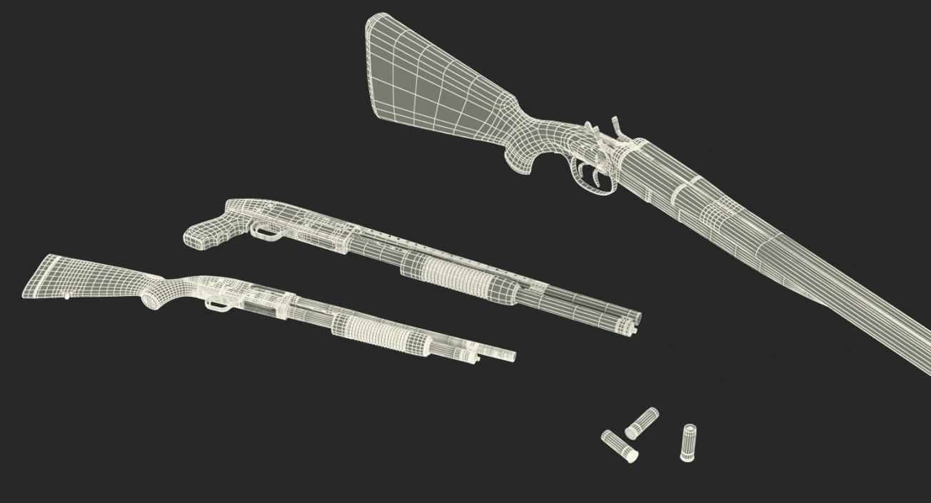 Shotguns Collection 3D model