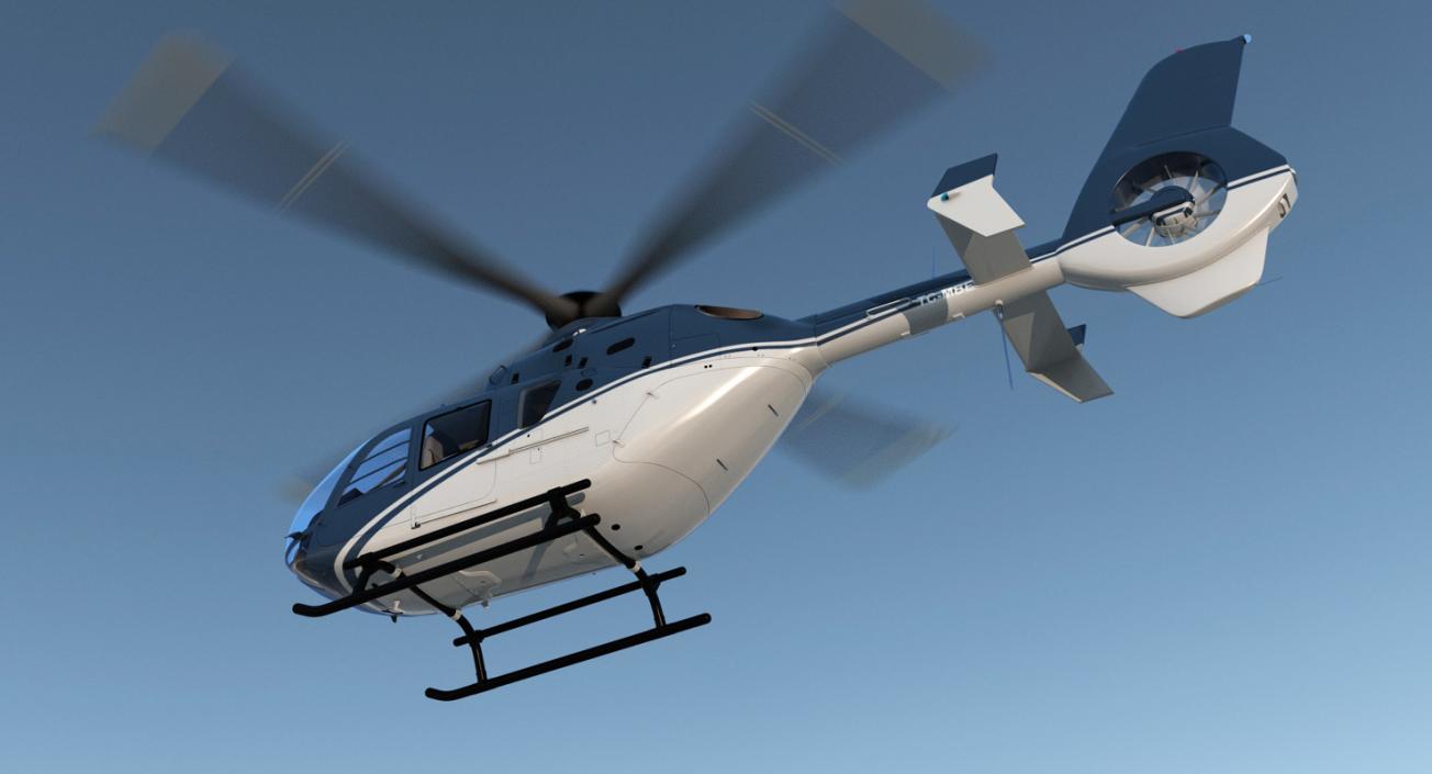 Civil Helicopter Eurocopter EC-135 3D model