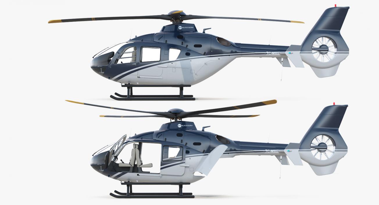 Civil Helicopter Eurocopter EC-135 3D model