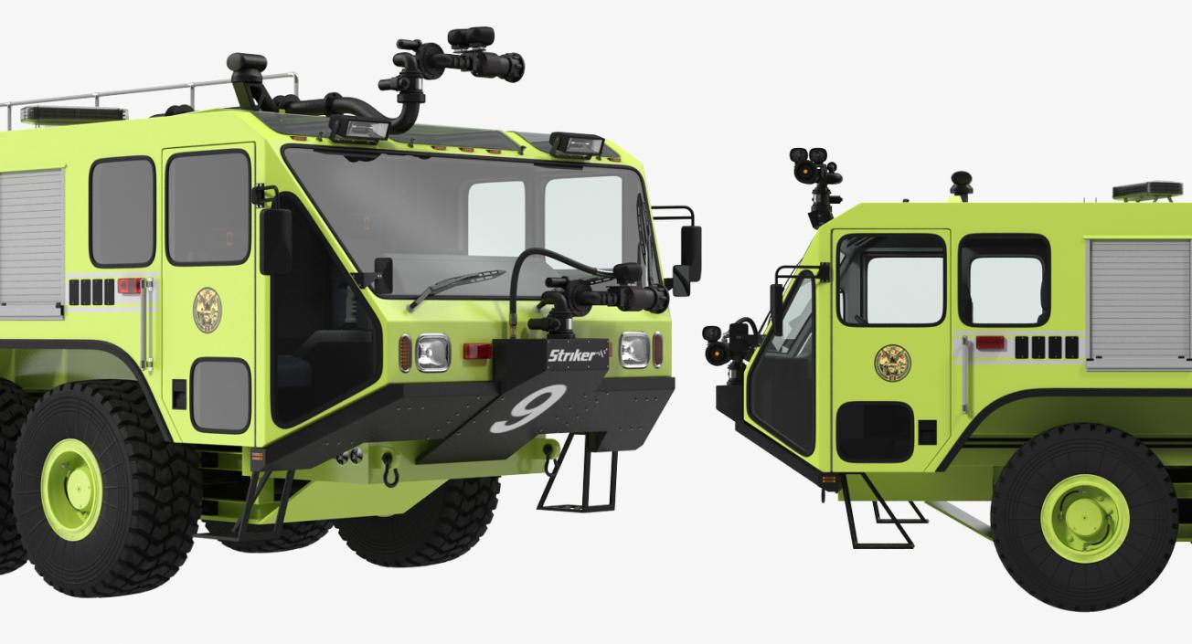 3D Oshkosh Striker 4500 Aircraft Rescue and Firefighting Vehicle