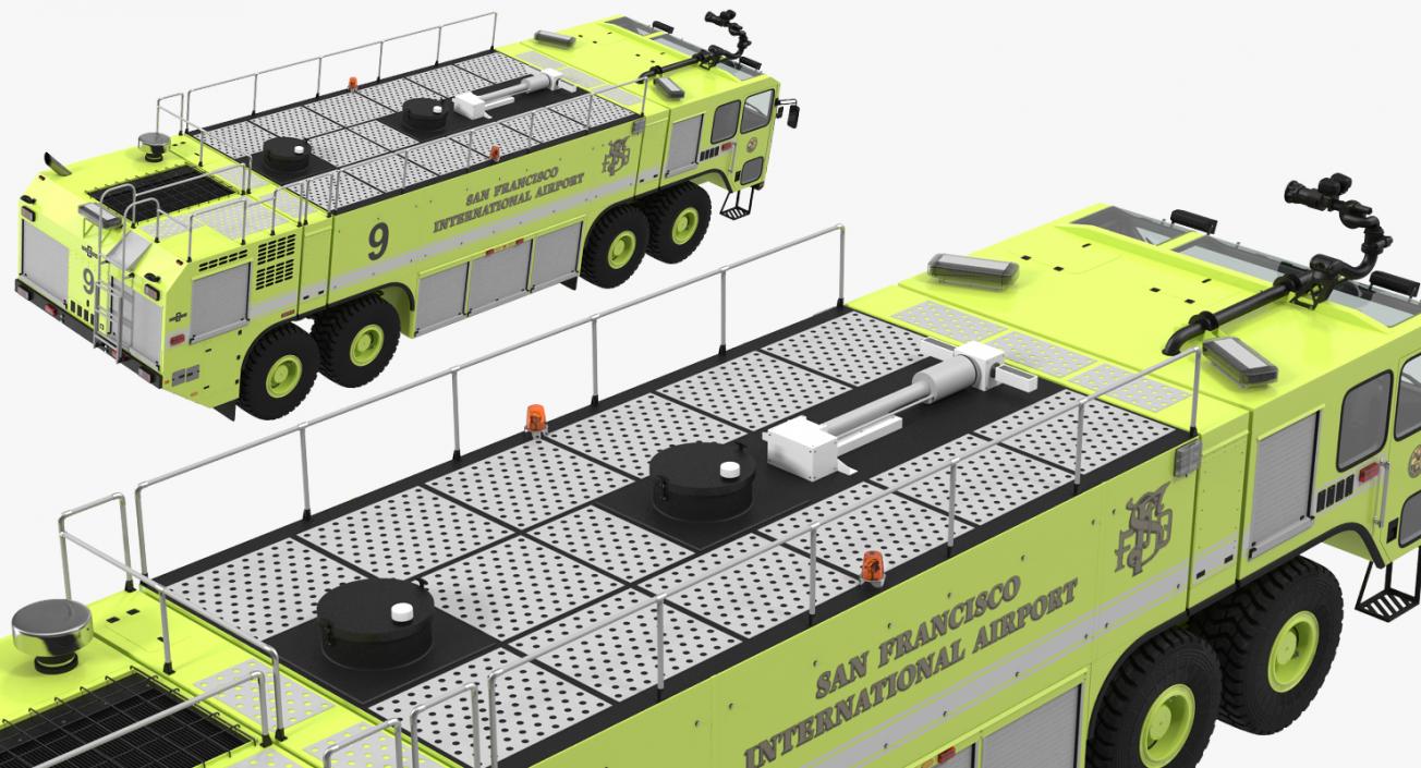 3D Oshkosh Striker 4500 Aircraft Rescue and Firefighting Vehicle
