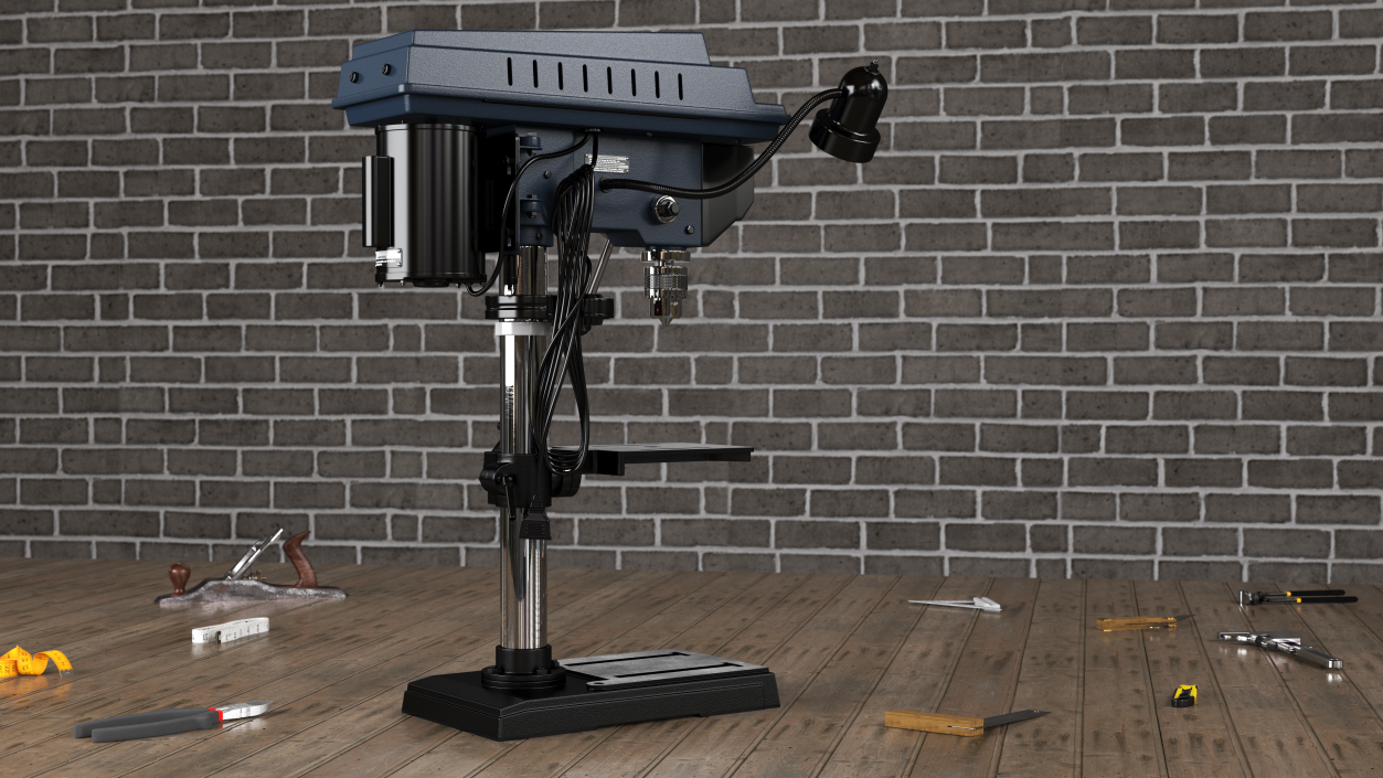 3D Bench Mount Drill Press model