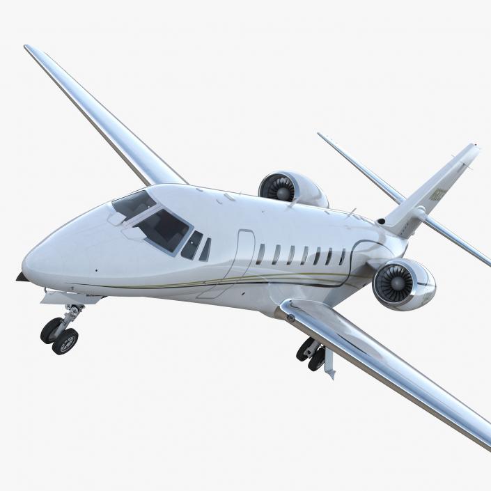 Business Jet Cessna Model 680 Sovereign 3D model