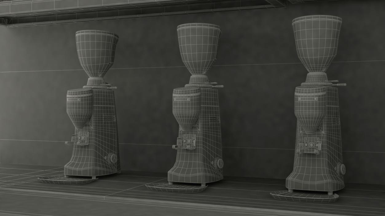 3D Coffee Shop with Equipment